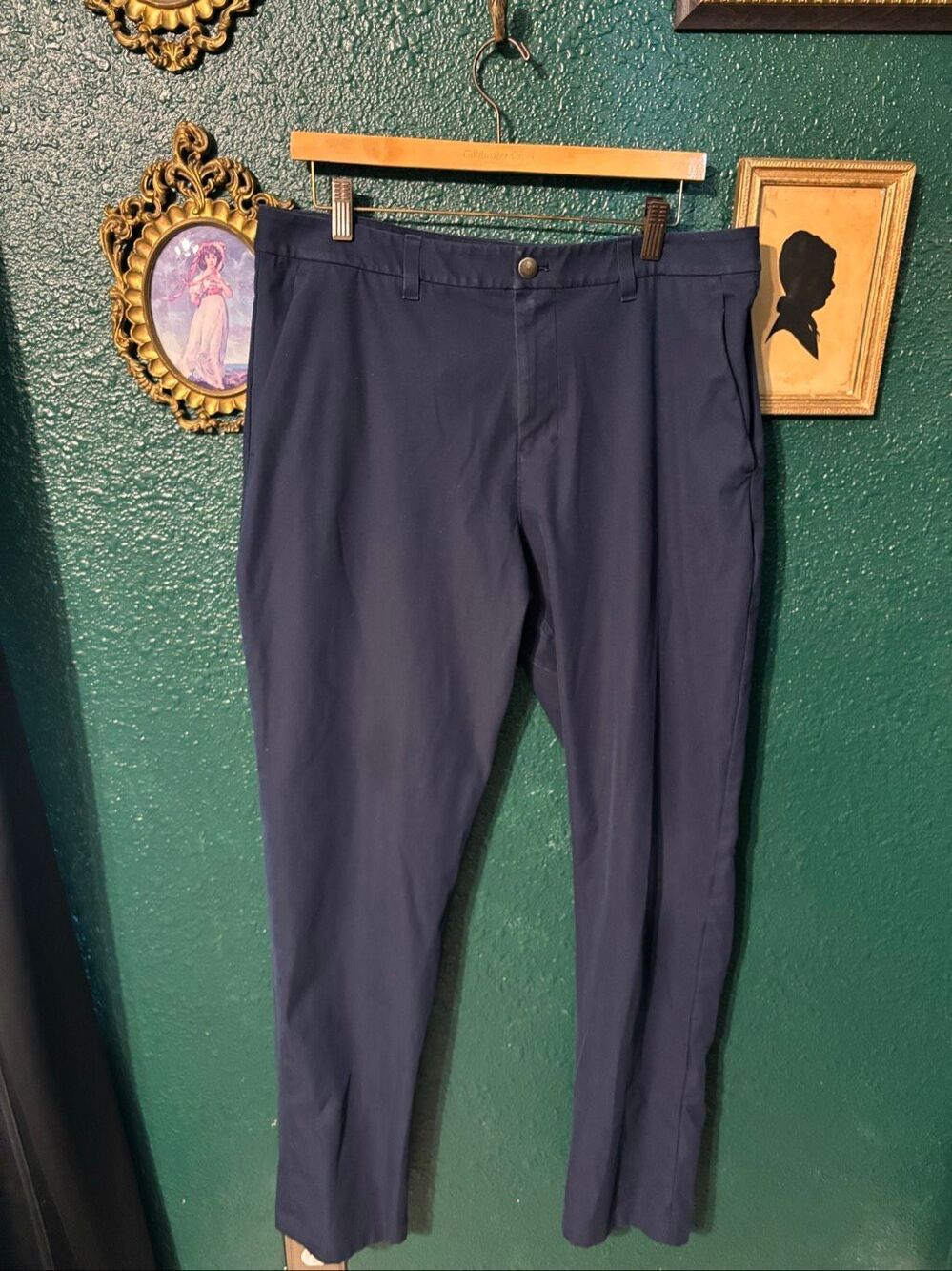 Lululemon ABC Classic-Fit Trouser 37" *Warpstreme Navy Blue Sz 34